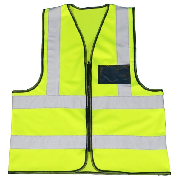 LIME REFLECTIVE VEST - ZIP & ID POUCH - S